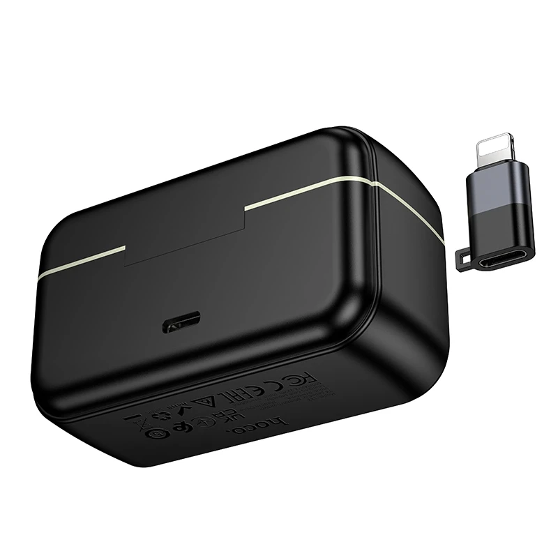Hoco L22 Bright 2-in-1 Wireless Lavalier Microphone with Charging Case