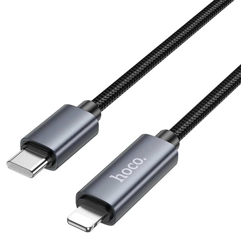 Hoco X112 PD 27W Type-C to Lightning Power Display Fast Charging Cable