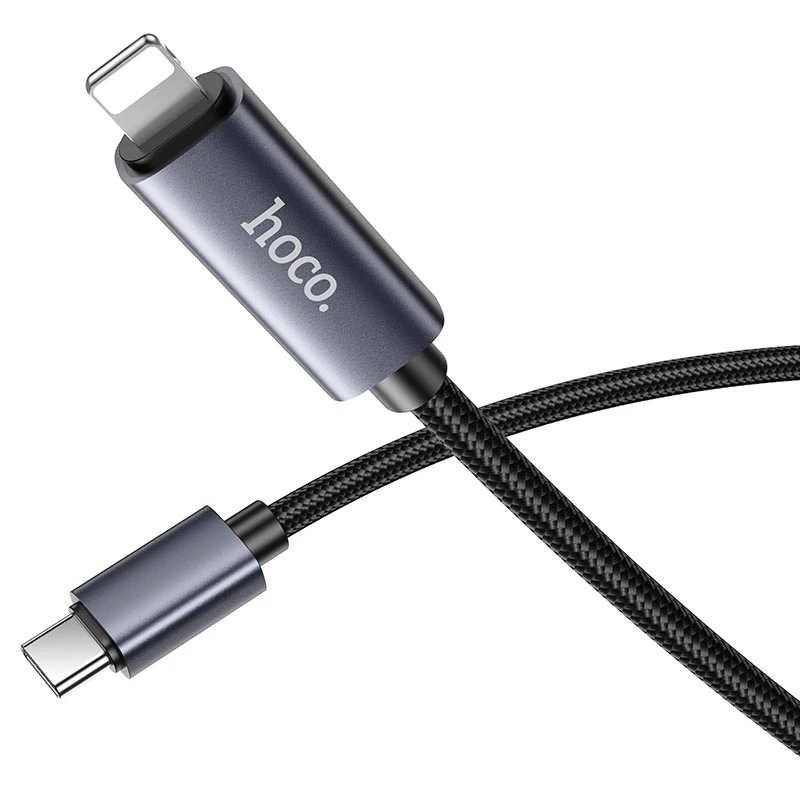Hoco X112 PD 27W Type-C to Lightning Power Display Fast Charging Cable